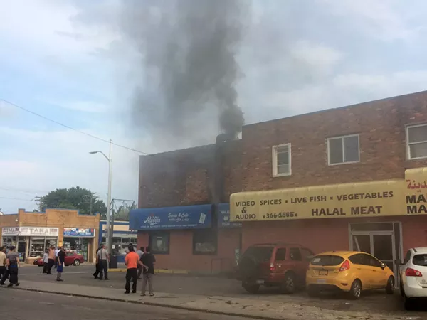 Hamtramck's Aladdin Sweets and Cafe catches fire