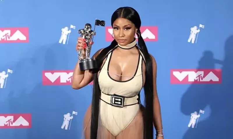 Nicki Minaj at the 2018 VMA's Monday night. - Shutterstock