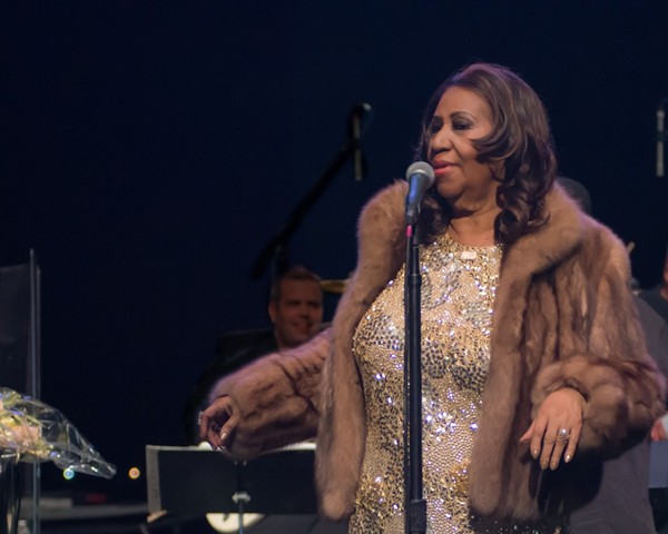 Aretha Franklin performing at Chene Park in 2015. - Steven Hauptman