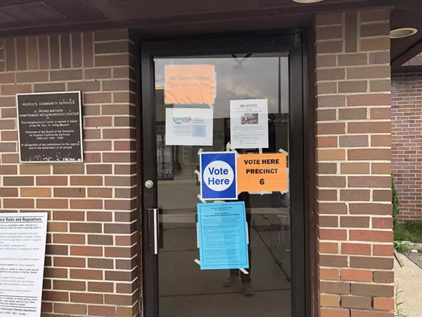 Voting poll in Hamtramck. - Sam Corey