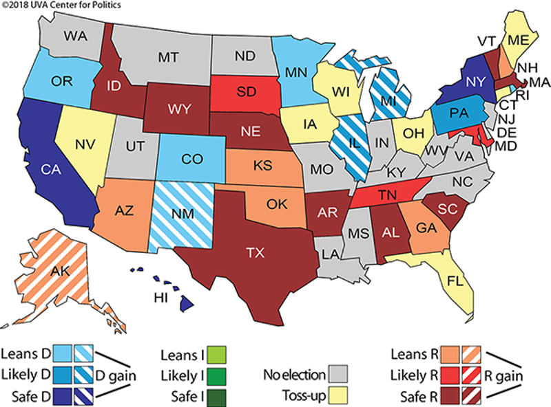 Sabato's Crystal Ball predicts Michigan will go 'Likely Democratic' in 2018 gov. race (2)