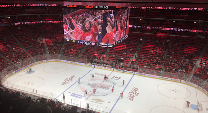 Little Caesars Arena is getting rid of its red seats
