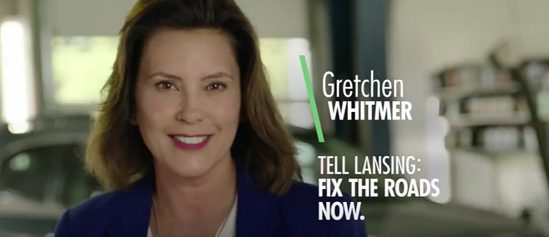 Gretchen Whitmer dropped 'damn' from her 'fix the roads' slogan