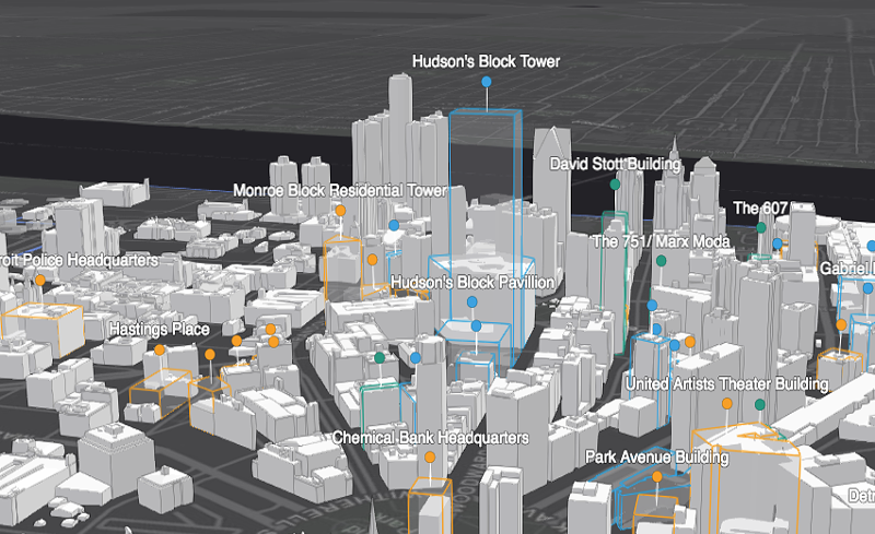 See what the future of Detroit looks like with this 3D map of downtown development