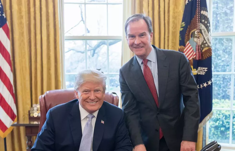 Birds of a feather: President Donald Trump and Bill Schuette. - Bill Schuette campaign