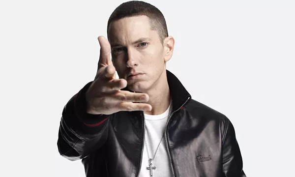 Eminem puts NRA on blast during iHeartRadio Music Award performance