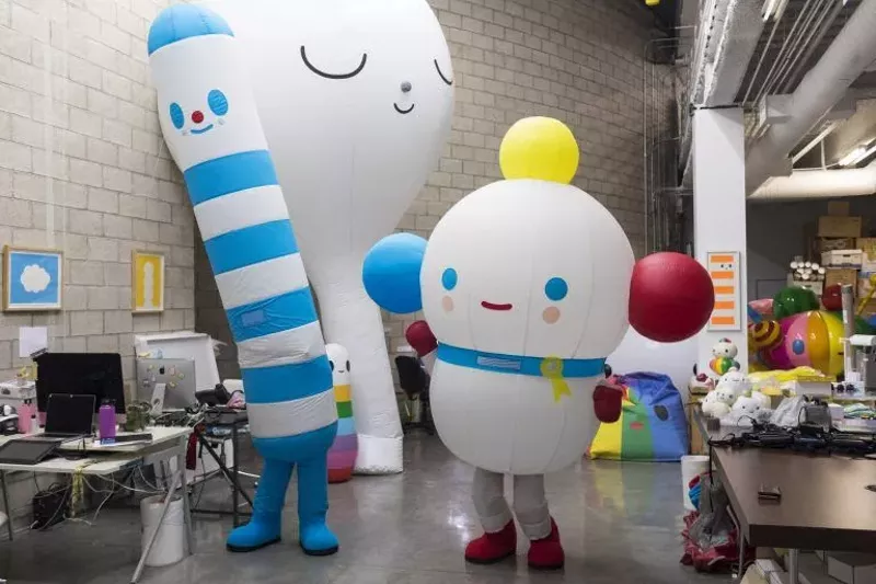Rainbow King and Mr. TTT by FriendsWithYou. - Courtesy of Library Street Collective