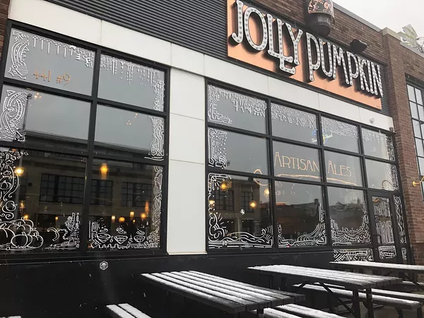 Midtown's Jolly Pumpkin is a participant in the second annual Holiday Window Walk. - Courtesy of Prologue Detroit