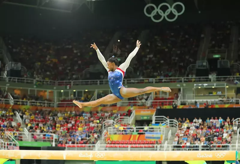 Simone Biles, 4-time All World gymnastics champion was one of the 150 women who claimed to be victims of sexual abuse by Larry Nassar. - Leonard Zhukovsky / Shutterstock.com