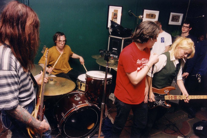 The Laughing Hyenas playing at Detroit's former Zoot's Coffee House circa 1994. - DOUG COOMBE