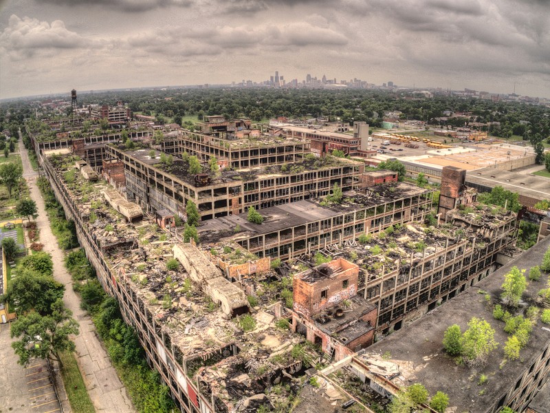 Aerial view of the Packard Plant. - JACOB BOOMBSA/SHUTTERSTOCK