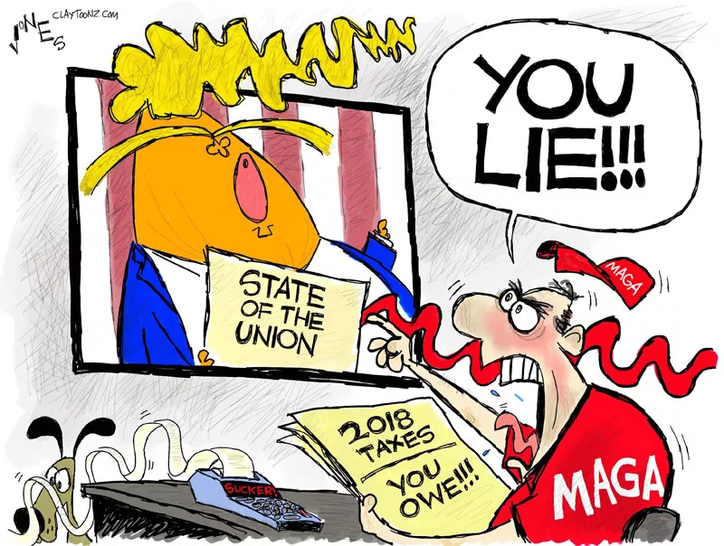 Comics: ‘Trump tax scam’