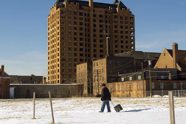 Lee Plaza (background) on W. Grand Boulevard. - Steve Neavling