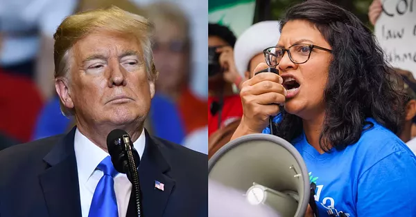 It's Trump vs. Tlaib. - Evan El-Amin, Stephanie Kenner, Shutterstock.com