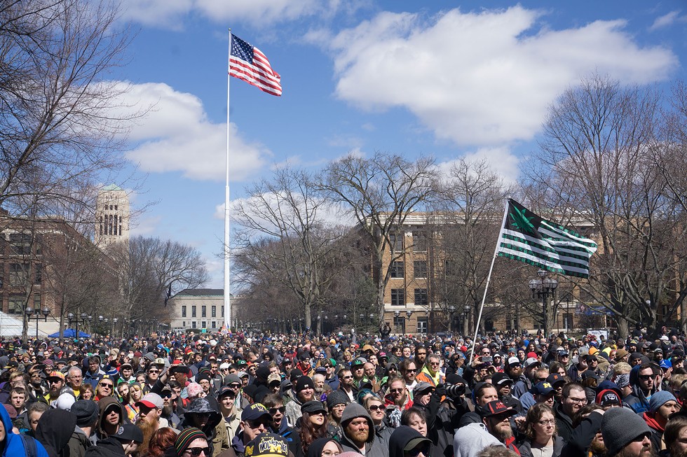 April’s Hash Bash in Ann Arbor does not involve corned beef. - MICHAEL CHARTER
