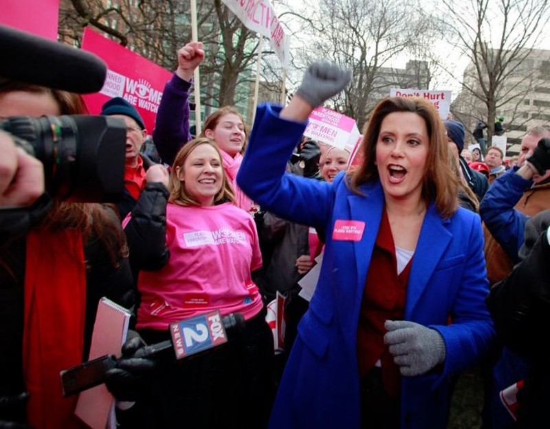 Whitmer to speak at UM commencement on May 4, hopefully with just as much fist pumping. - Gretchen Whitmer campaign