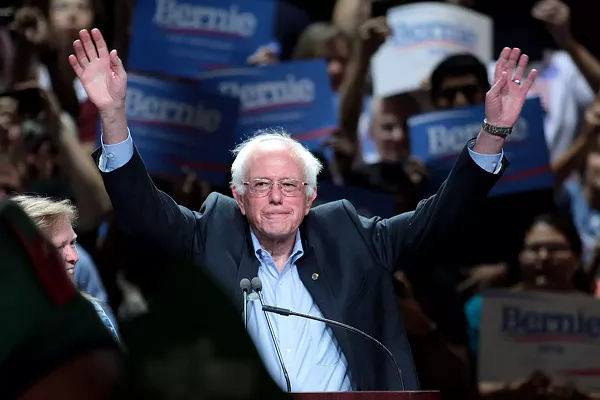 Sanders at a town meeting in Phoenix, Arizona, July 2015 - Photo by Gage Skidmore