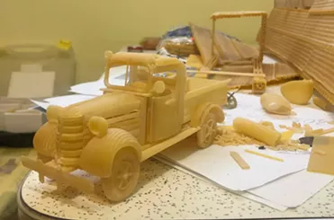 Russian artist makes 'Spirit of Detroit' sculpture out of pasta (3)