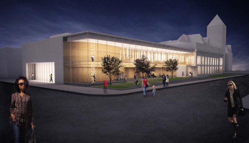 Rendering of the new Hilberry Gateway Performance Complex. - Wayne State University