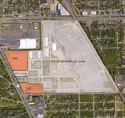 The City of Detroit is to buy the bulk of the old state fairgrounds at a rate of $49,300 per acre, while Magic Plus, LLC is to pay $29,500 per acre for its portion. - City of Detroit