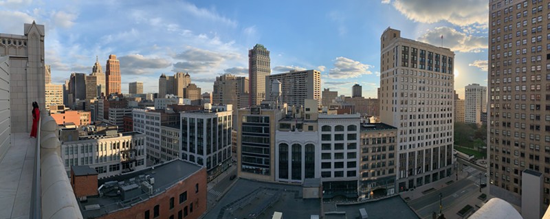 Here's what the view looks like at the top of the Monarch Club, Detroit's new rooftop bar (2)