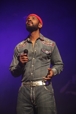 Chae Stephen as Marvin Gaye in Pride & Joy at the Fisher Theatre. - TYRONE HOLMES