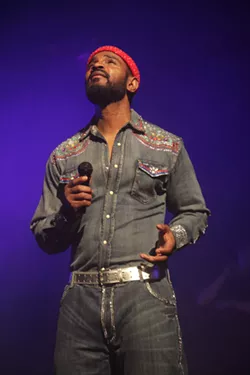 Chae Stephen as Marvin Gaye in Pride & Joy at the Fisher Theatre. - Tyrone Holmes