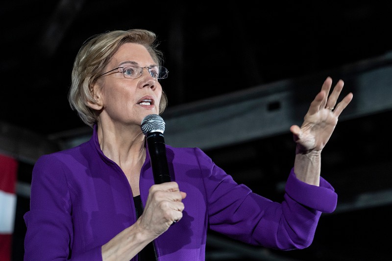 Democratic 2020 presidential candidate Elizabeth Warren. - LEV RADIN / SHUTTERSTOCK.COM