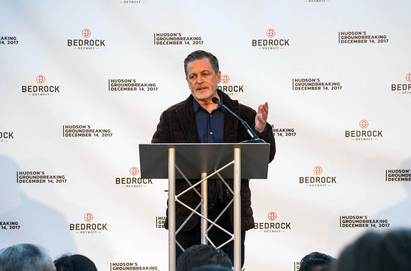 Dan Gilbert at the groundbreaking for the Hudson site project. - Jordan Buzzy