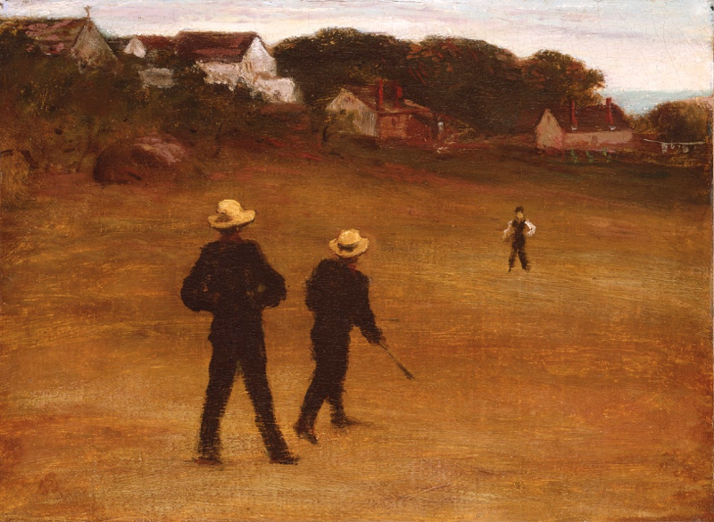 "The Ball Players," 1871, William Morris Hunt, American; oil on canvas. - Courtesy of the Detroit Institute of Arts