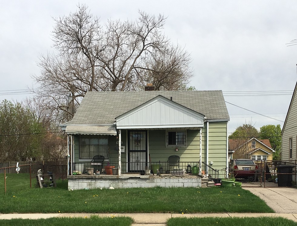 Mari Kirkendoll's Detroit home. Kirkendall fell behind on her taxes because they were based on the city's illegally inflated property tax assessments, which is a violation of state law. - Maryam Jayyousi