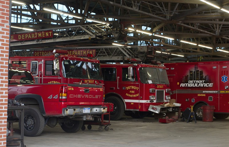 Detroit Fire Department's apparatus and repair shop near Eastern Market. - Steve Neavling