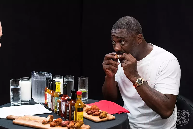 Idris Elba praises HellFire Detroit hot sauce on 'Hot Ones,' the world's spiciest interview show