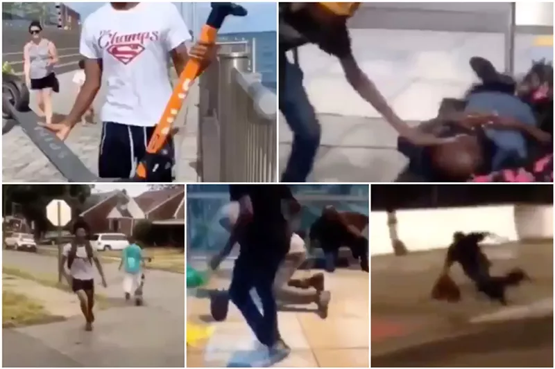 Viral video shows scofflaws vandalizing scooters, attacking random people in Detroit