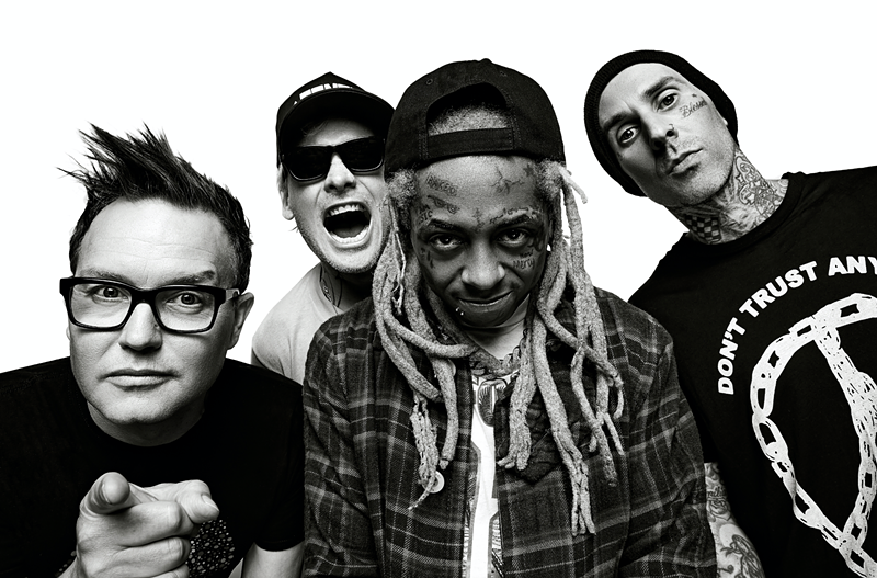 Blink 182 with Lil Wayne. - RANDALL SLAVIN