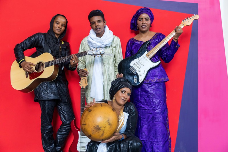 The badasses of Les Filles de Illighadad will push the limits of traditional Tuareg music at Detroit's Trinosophes