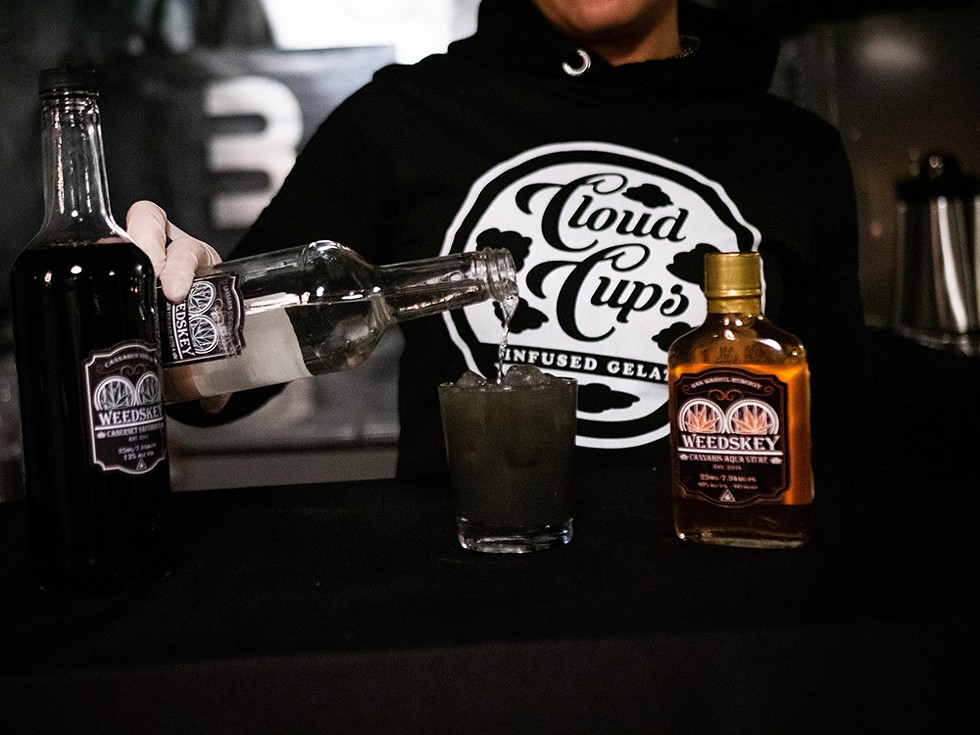New York-based Weedskey makes THC-infused spirits. - COURTESY OF CLOUD CUPS