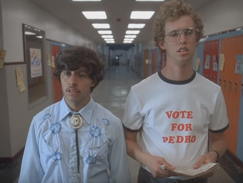 Vote for Pedro, idiot. - SCREENGRAB / YOUTUBE