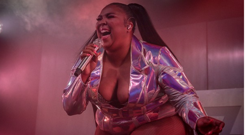 Lizzo during her Detroit performance on May 15. - Josh Justice