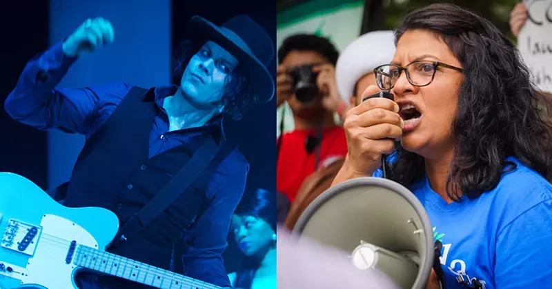 Rock star Jack White and U.S. Rep. Rashida Tlaib. - MPH Photos, Stephanie Kenner / Shutterstock.com