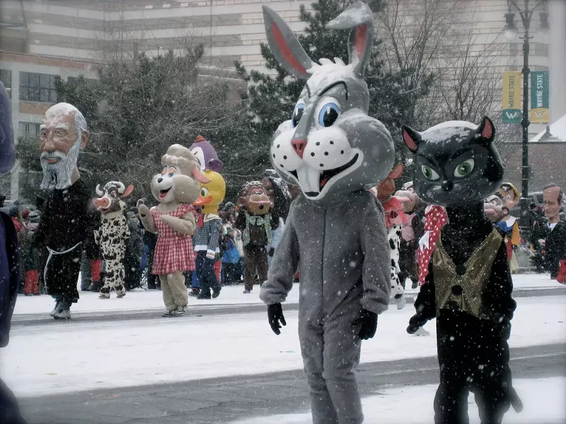 The annual Thanksgiving Parade along Woodward Avenue in 2014. - atommader / Shutterstock