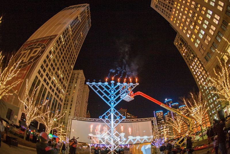 Menorah in the D returns to Detroit's Campus Martius to kick off the Festival of Lights