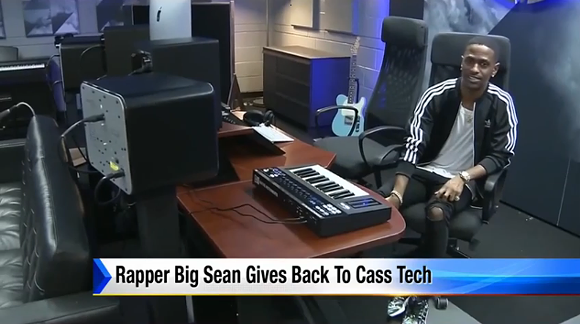 Big Sean helped donate a recording studio to Cass Tech
