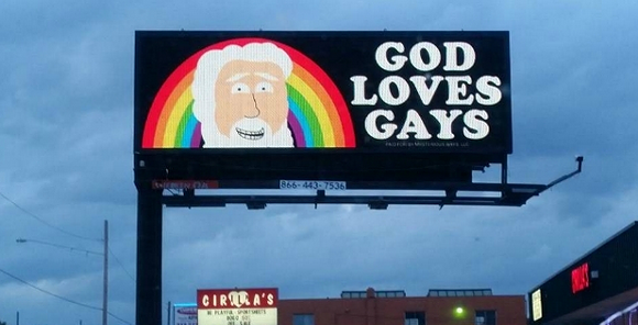 God Loves Gays billboard now up in Dearborn Heights