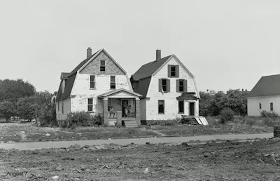 Two doomed houses on Adele Street. - Bruce Harkness