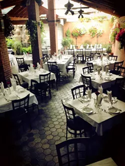 The patio at El Barzon. - Facebook