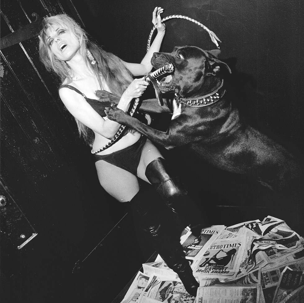 Niagara and a furry friend photographed for Metro Times’ 20th anniversary issue in 2000. - BRUCE GIFFIN