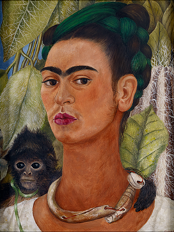 “Self-Portrait with Monkey,” 1938, Frida Kahlo. - Courtesy of DIA