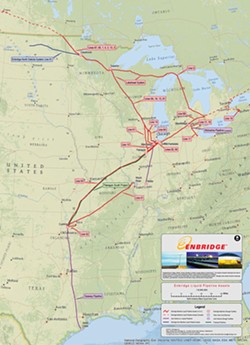 Enbridge's liquid pipeline map. - ENBRIDGE, INC.