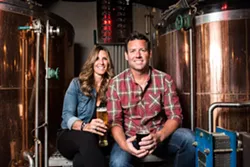 Lockhart's BBQ owner Drew Ciora and his wife Michelle. - Photo by Steven Hauptman